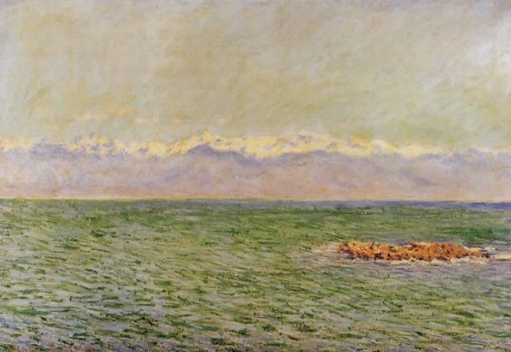Claude Monet The Sea and the Alps